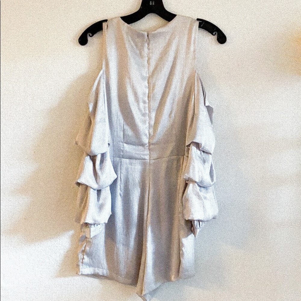 Gianni Bini Silver Romper - Picture 3 of 5